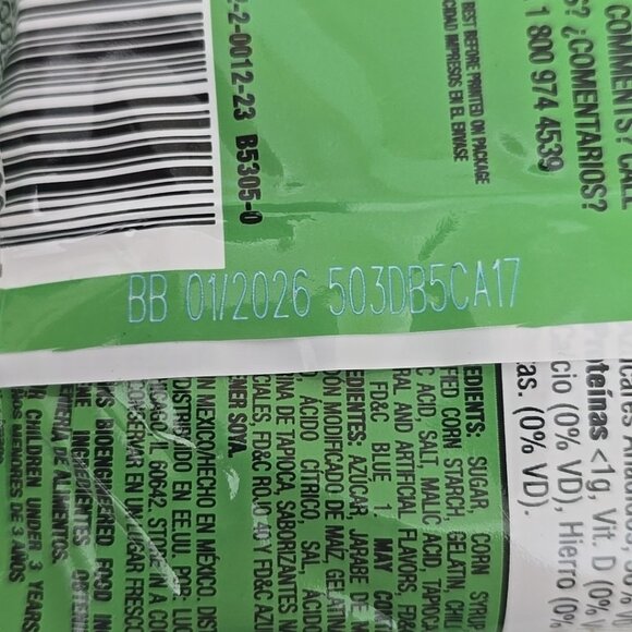 Lucas Gummies Spicy Watermelon 12-PACK Sweet and Sour Candy Snacks 29.52 Oz - Picture 9 of 9